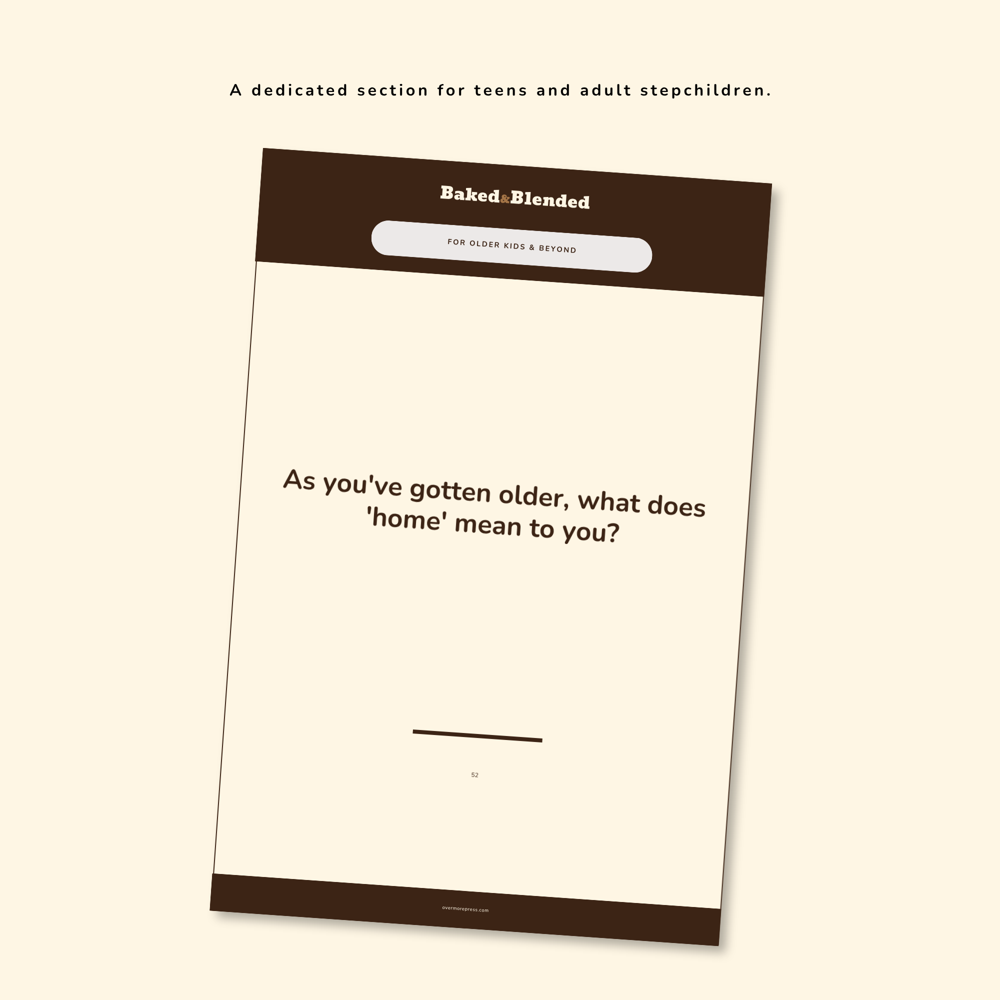 A dedicated card section for teens and adult stepchildren